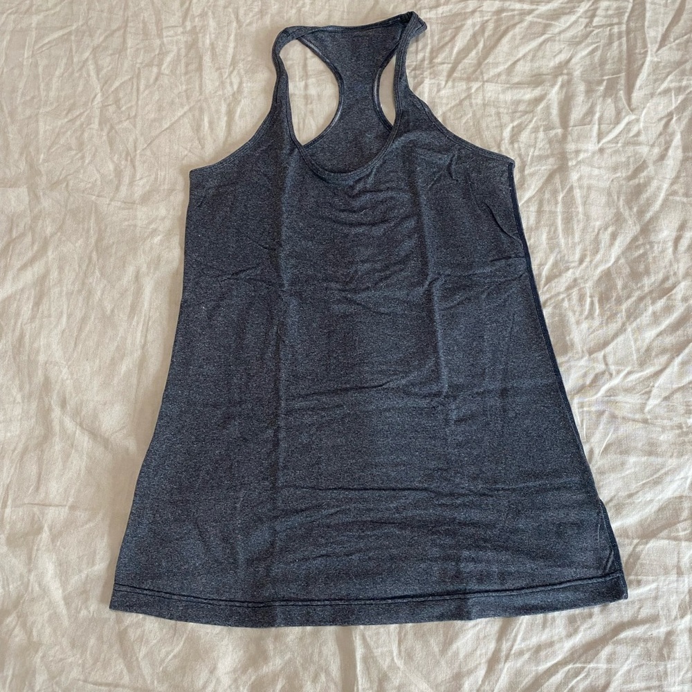 lululemon athletica Charcoal Racerback Tank Top